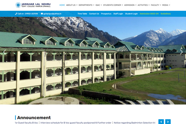 JLN Govt. College Haripur Manali